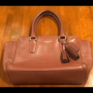 Leather Coach Handbag